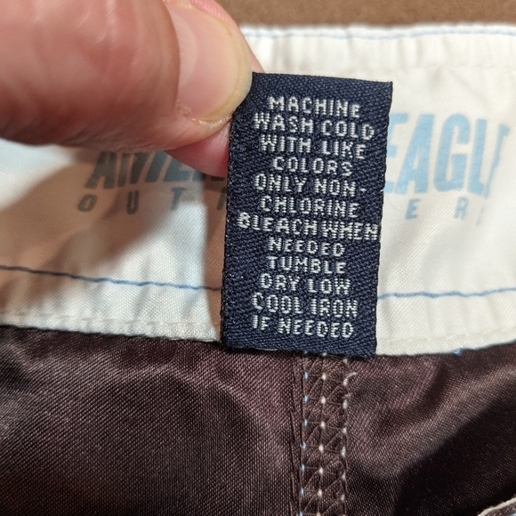 American Eagle Men's Brown Unlined Swim Trunks Size 30 - Picture 7 of 7